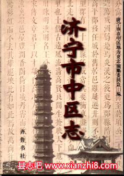 济宁市中区志：济宁市中区志文史资料党史教育志政协志卫生志组织史资料民间文学等PDF电子版